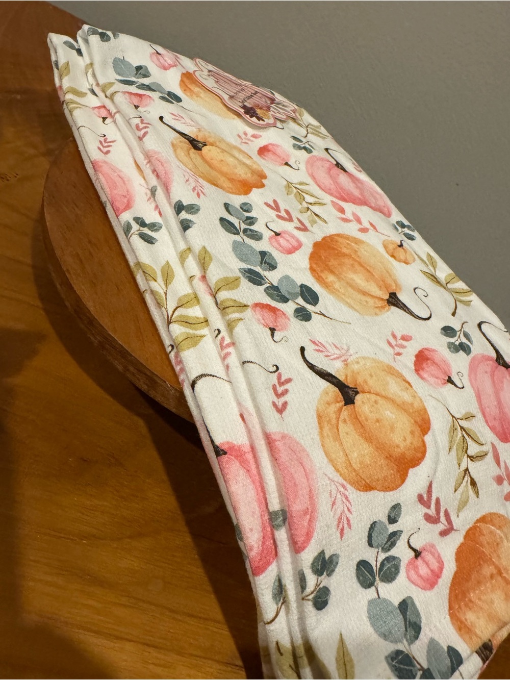 Pumpkin Kitchen Towels Set of 2 - Picture 3 of 5